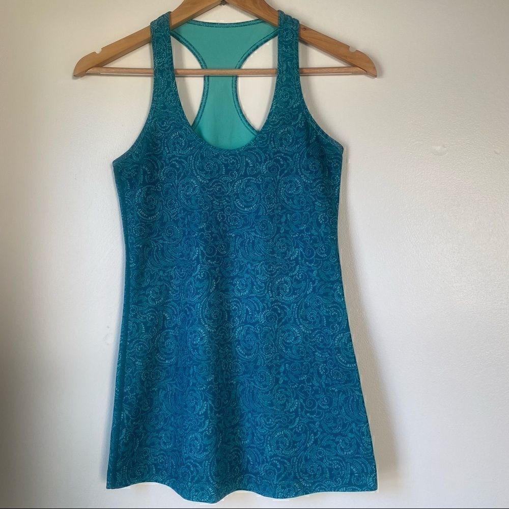 Lululemon Cool Racerback Teal Manifesto tank